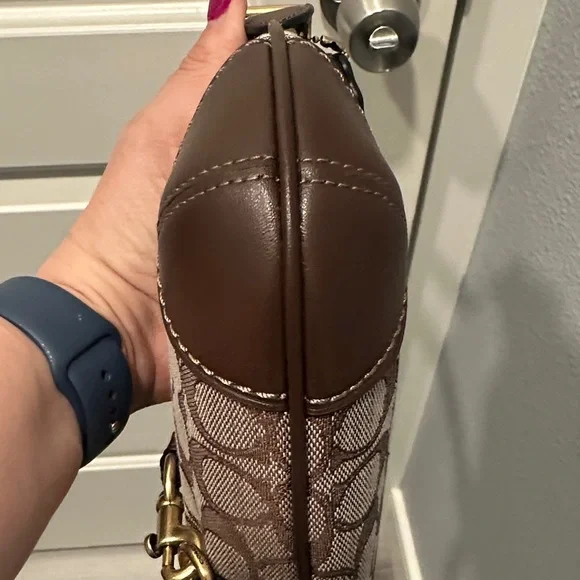 Coach  Hampton Hobo Brown and Tan Signature Shoulder Bag - Picture 6 of 10